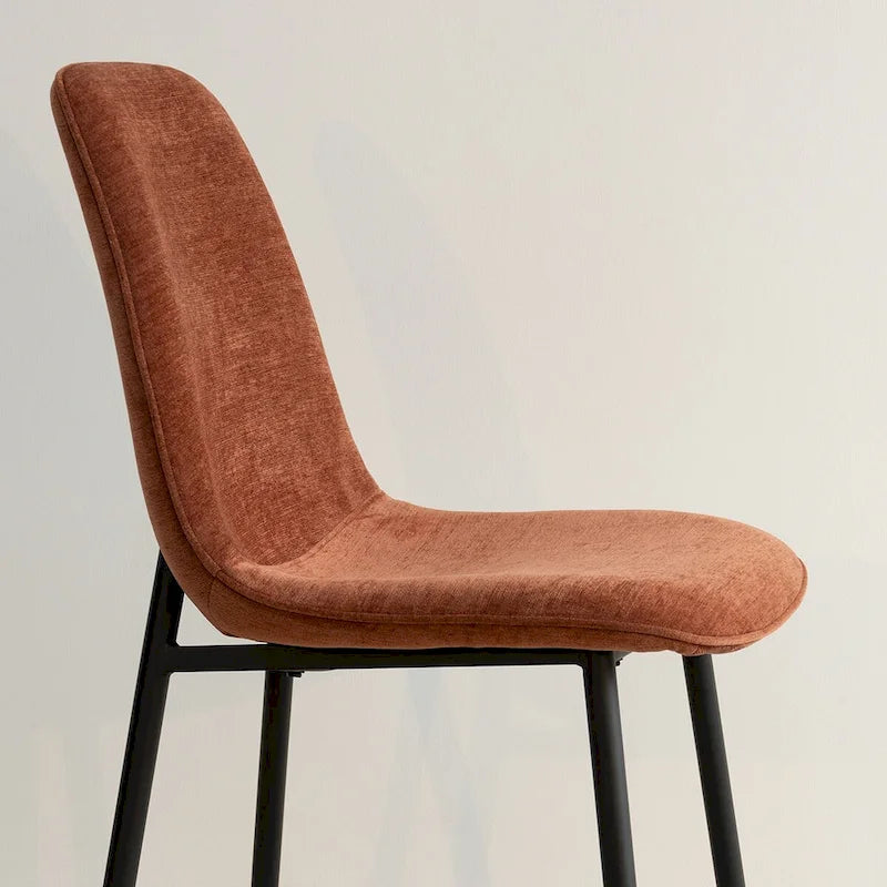 Chaise d'appoint rembourrée (ensemble de 4)