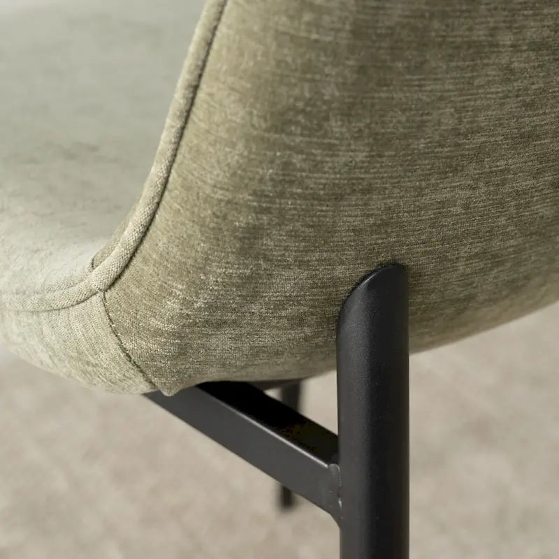 Chaise d'appoint rembourrée (ensemble de 4)