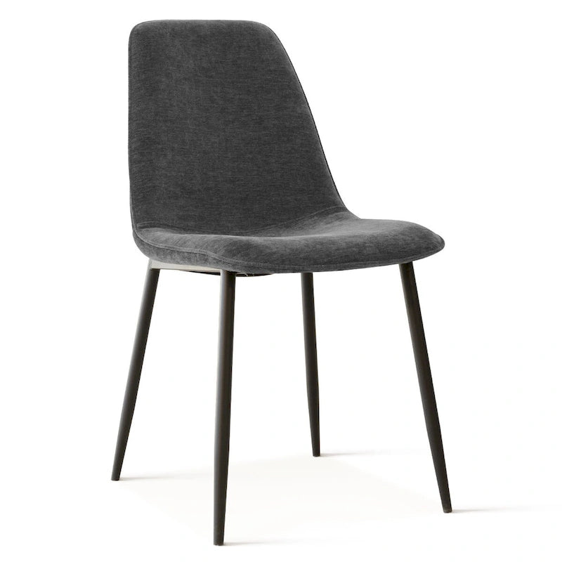 Chaise d'appoint rembourrée (ensemble de 4)