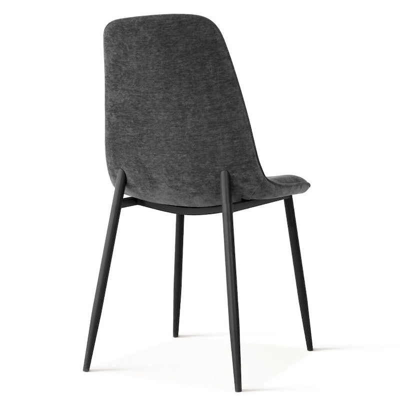 Chaise d'appoint rembourrée (ensemble de 4)