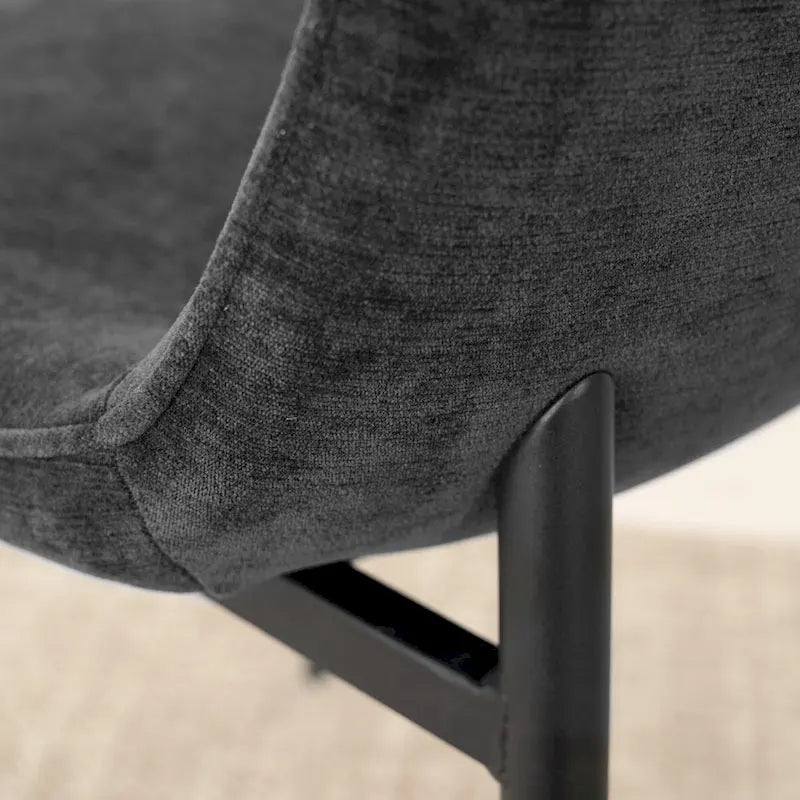 Chaise d'appoint rembourrée (ensemble de 4)