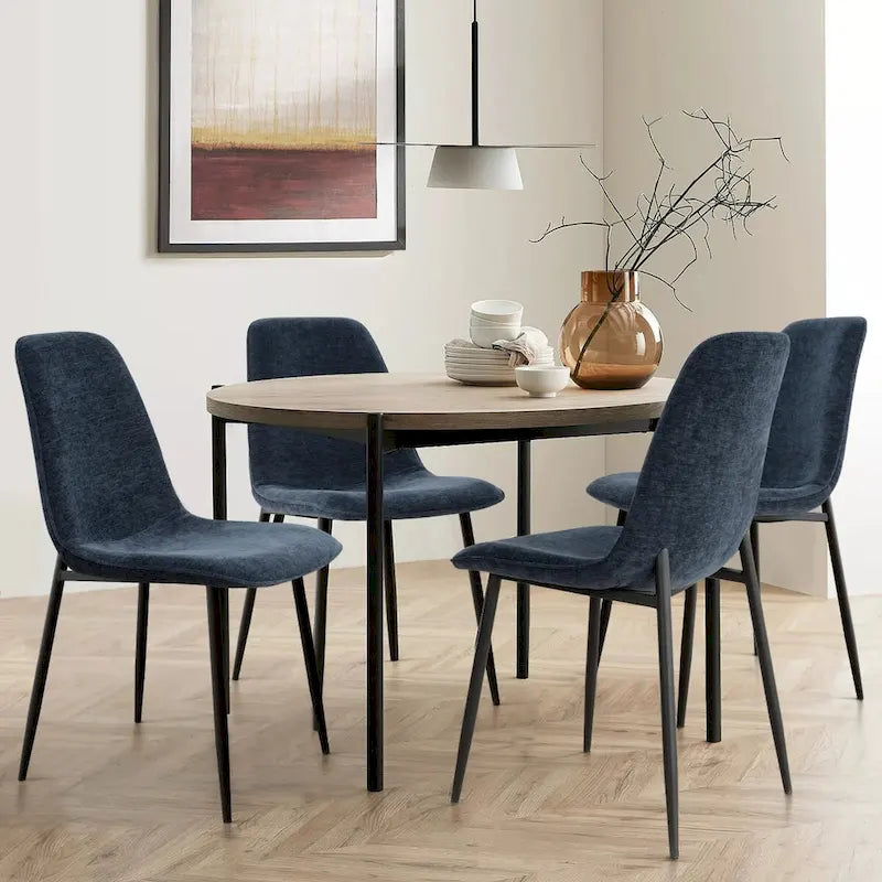 Chaise d'appoint rembourrée (ensemble de 4)