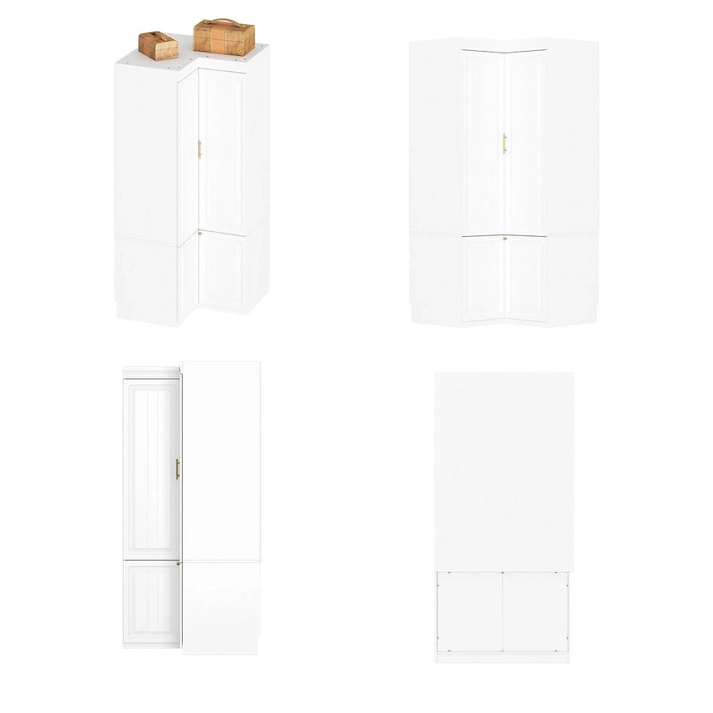 Armoires de rangement pour placard, penderie suspendue à 4 tiroirs, grand espace de rangement