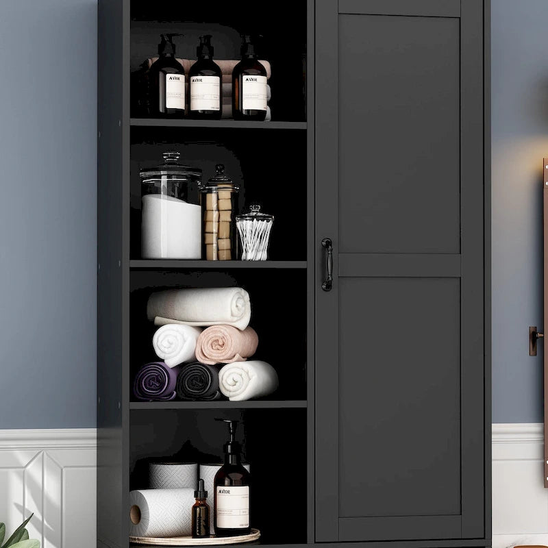 Meuble de salle de bain/buanderie blanc élégant avec tiroirs pivotants uniques