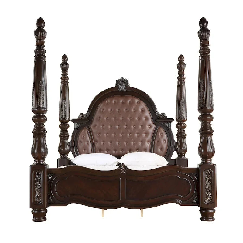 Lit à baldaquin Gweni Brown de New Classic Furniture