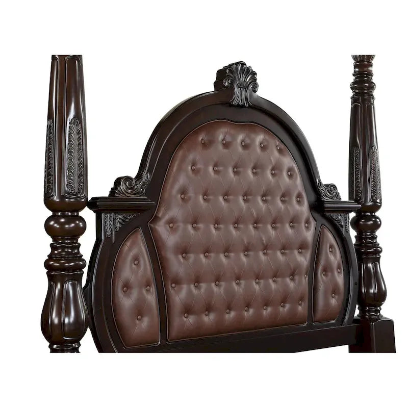 Lit à baldaquin Gweni Brown de New Classic Furniture