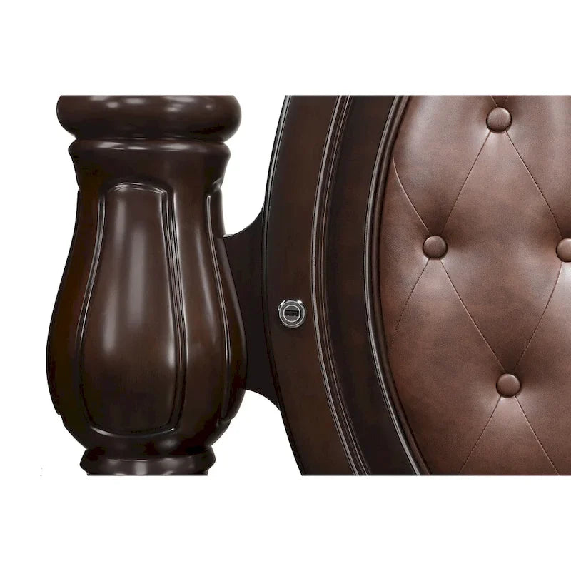 Lit à baldaquin Gweni Brown de New Classic Furniture