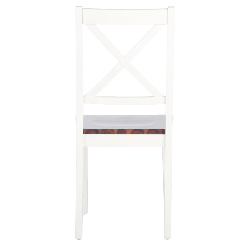 Chaises de salle à manger SAFAVIEH Lulla Farmhouse à dossier croisé (lot de 2) - 46,7 cm (L) x 50,5 cm (l) x 94 cm (H) - 18L x 20P x 37H