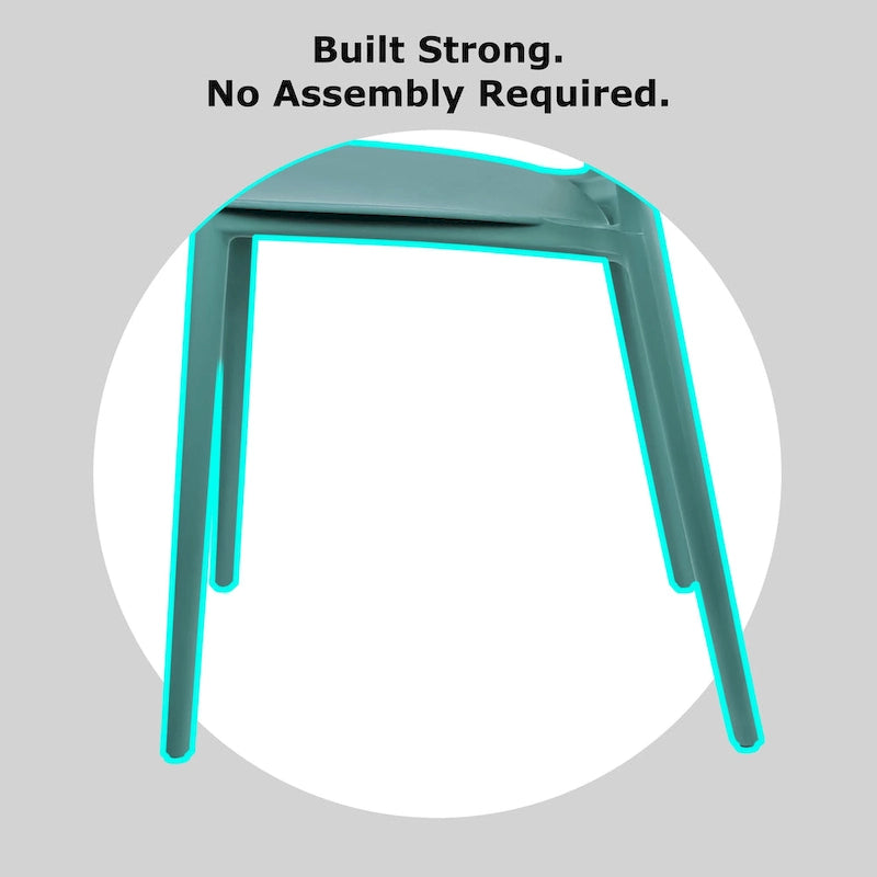 Chaise de jardin moderne en plastique empilable, sans accoudoirs, avec dossier à pois, idéale pour l'intérieur ou l'extérieur. Protection UV. Convient pour le jardin, la terrasse ou les repas en intérieur ou en extérieur.