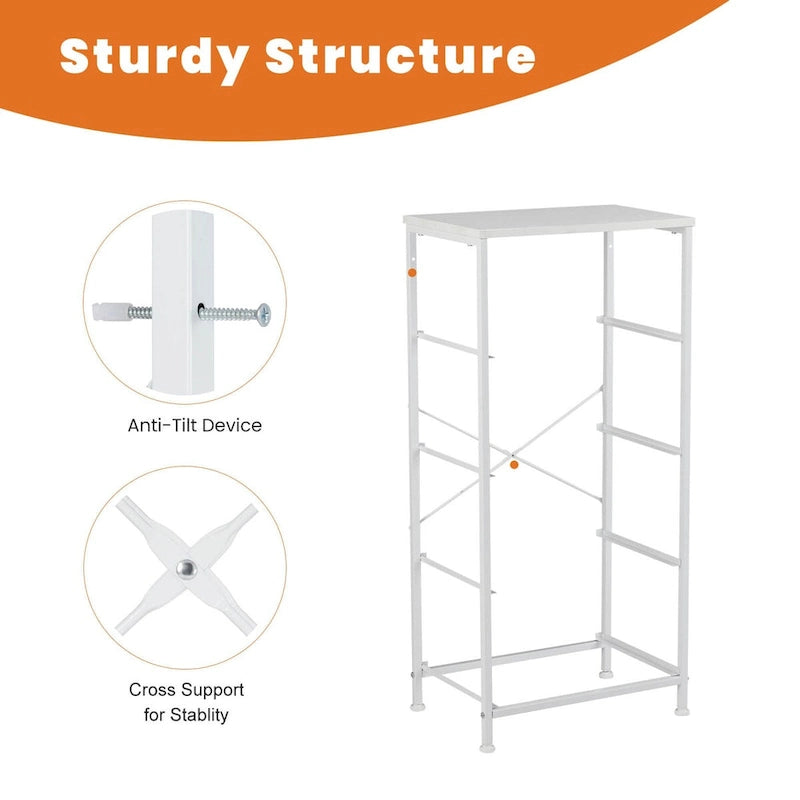 Commode à 4 tiroirs avec structure en métal et plateau en bois