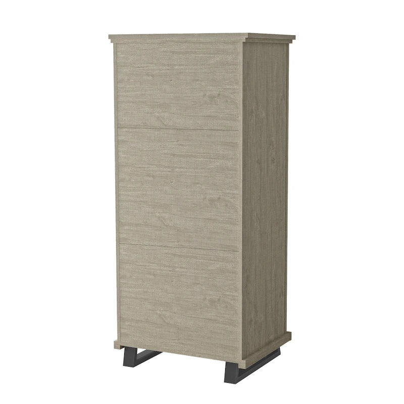 Ensemble de chambre à coucher style ferme 4 pièces - 2 tables de chevet, 1 commode et 1 coiffeuse