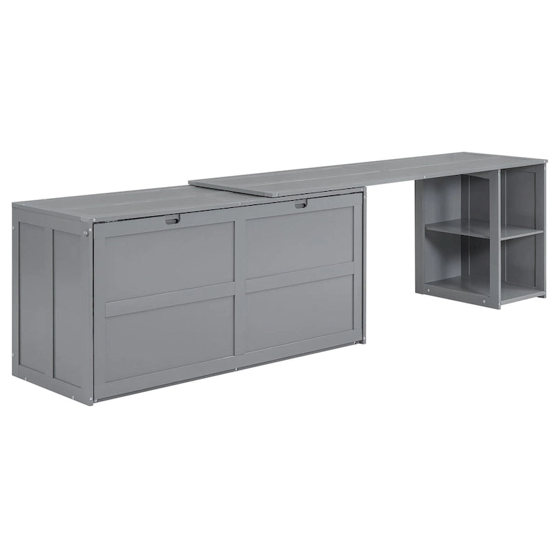 Lit escamotable Queen Size avec bureau pivotant