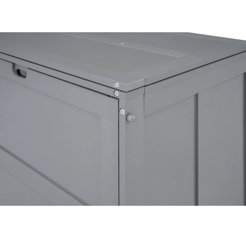 Lit escamotable Queen Size avec bureau pivotant