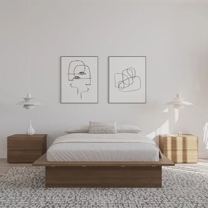 Cadre de lit plateforme Malibu