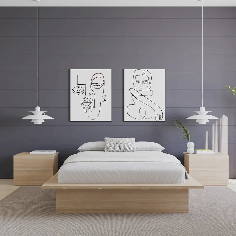 Cadre de lit plateforme Malibu