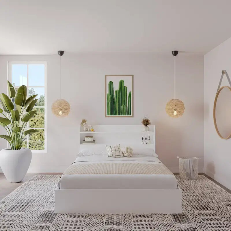 Lit plateforme Hunter avec tête de lit