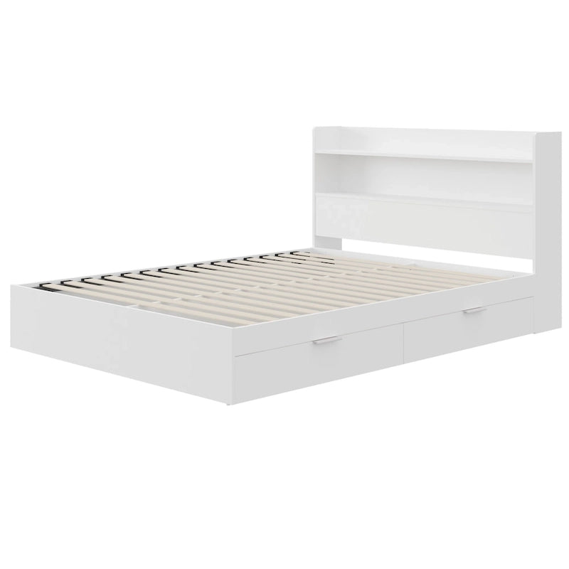 Lit plateforme Hunter avec tête de lit