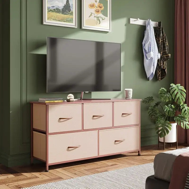 Commode pour chambre à coucher avec 5 tiroirs