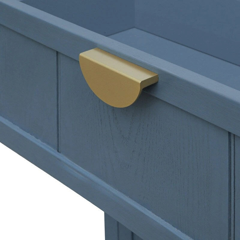 Meuble à 3 tiroirs, style américain, convient pour la chambre, le salon ou le bureau. Bleu.