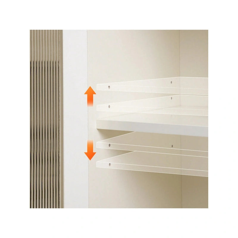 Coiffeuse d'angle extensible Sunvivi à 2 portes, sans miroir