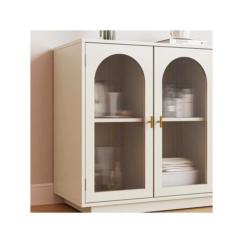 Coiffeuse d'angle extensible Sunvivi à 2 portes, sans miroir