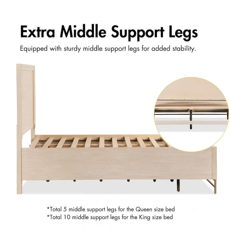 Ensemble de chambre à coucher 6 pièces en chêne massif Drayden de Furniture of America