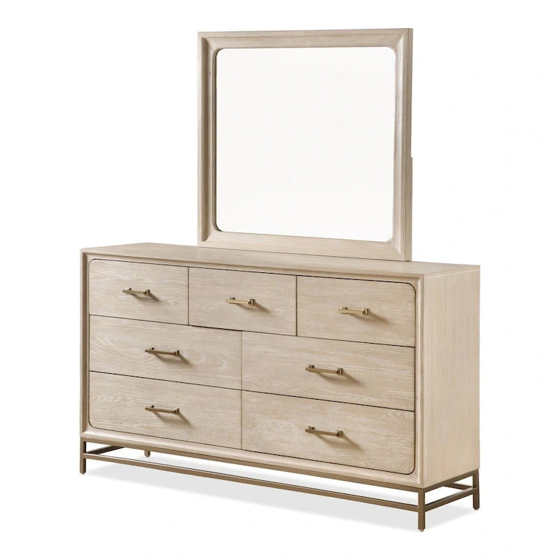 Ensemble de chambre à coucher 6 pièces en chêne massif Drayden de Furniture of America