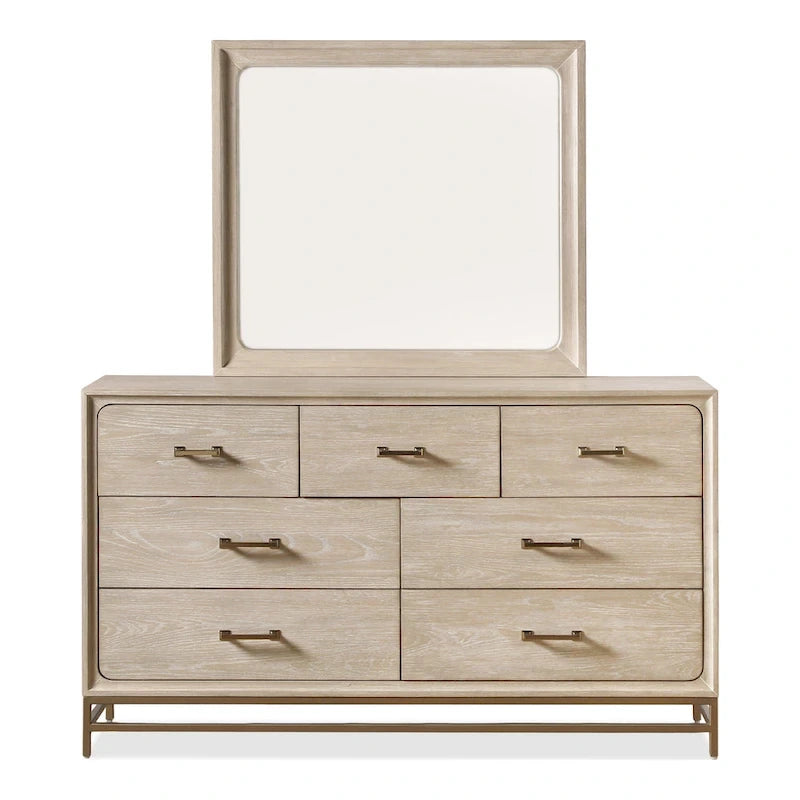 Ensemble de chambre à coucher 6 pièces en chêne massif Drayden de Furniture of America