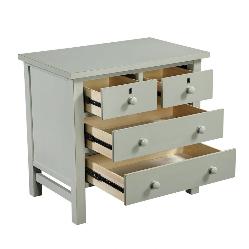 Table de chevet Gavello à 4 tiroirs de rangement par Greyson Living