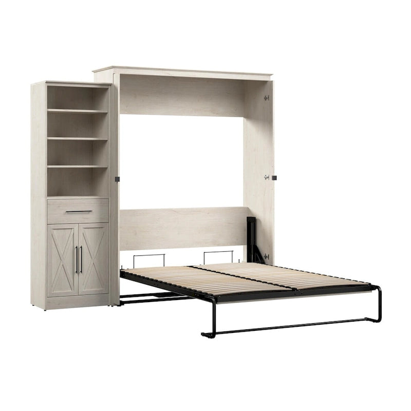 Lit escamotable Key West Queen avec armoire (94 po) par Bestar