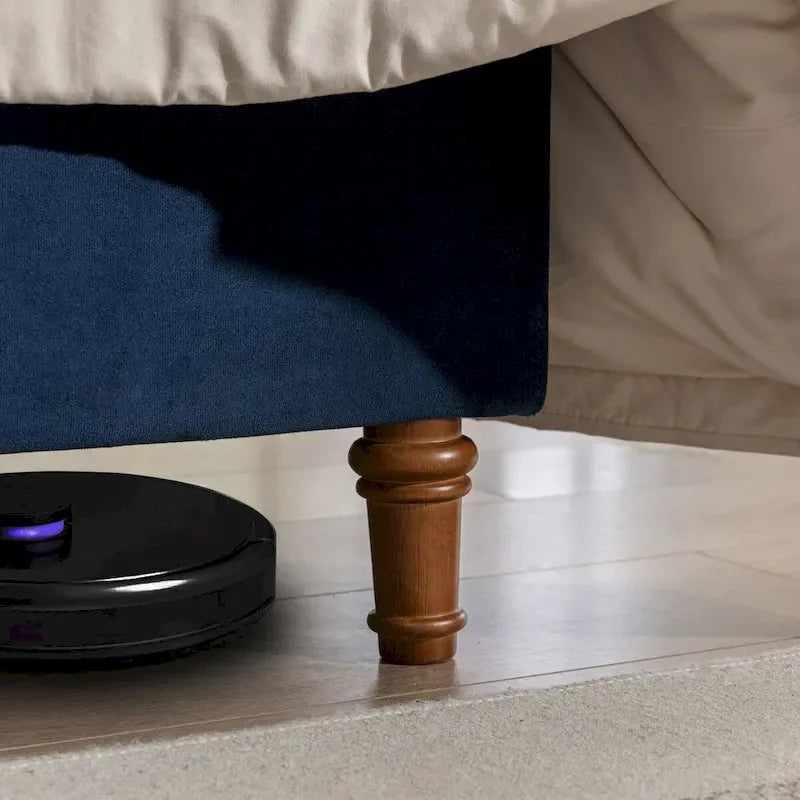 Lit Queen/King capitonné avec tête de lit haute CUSchoice (sommier non requis)