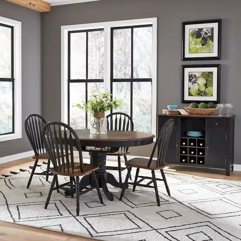 Ensemble de table sur pied 3 pièces Carolina Crossing Antique Honey Black