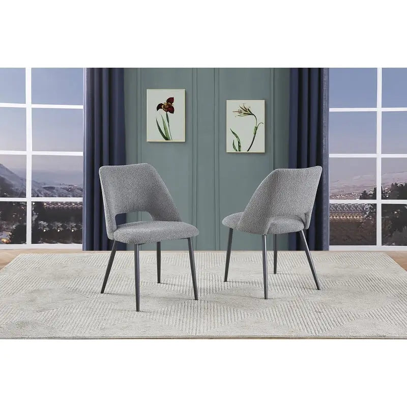 Ensemble de 2 chaises d'appoint rembourrées de qualité supérieure