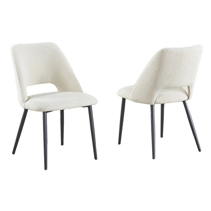 Ensemble de 2 chaises d'appoint rembourrées de qualité supérieure