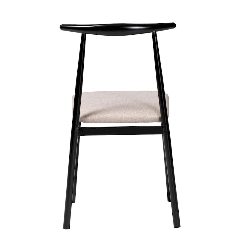 Ensemble de chaises de salle à manger Arnold Modern Industrial en tissu et métal, 4 pièces