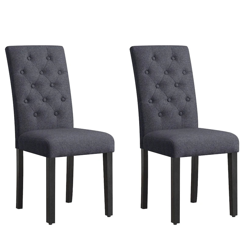 Chaise de salle à manger capitonnée Subrtex Linen Parsons (paquet de 2)
