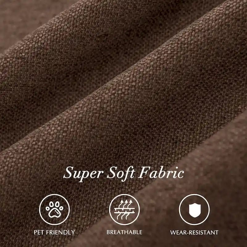 Chaise de salle à manger capitonnée Subrtex Linen Parsons (paquet de 2)