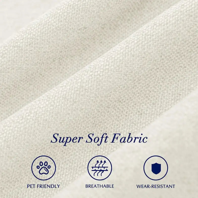 Chaise de salle à manger capitonnée Subrtex Linen Parsons (paquet de 2)