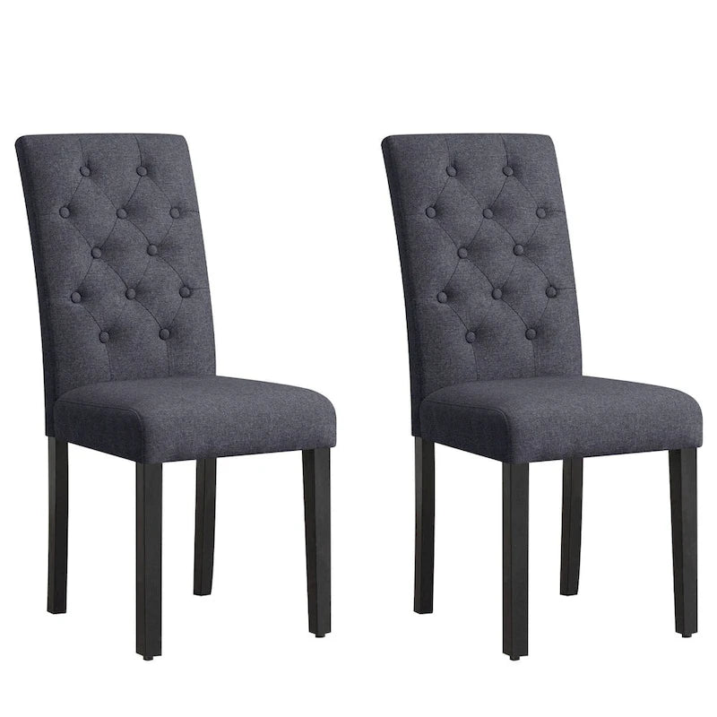 Chaise de salle à manger capitonnée Subrtex Linen Parsons (paquet de 2)