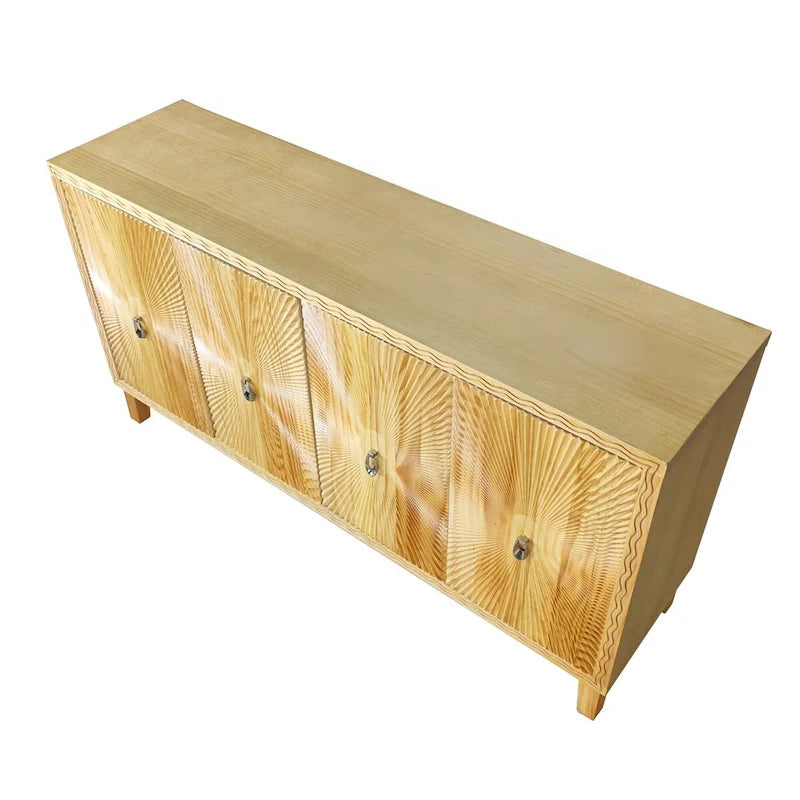 Meuble d'appoint, meuble de rangement à 4 portes, buffet de salle à manger