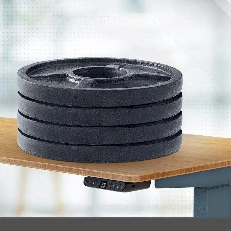 Bureau assis-debout électrique Rise Up à double moteur, plateau en bambou massif 48x30