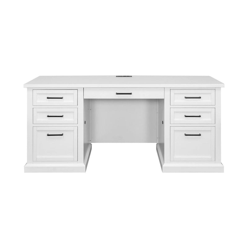 Buffet moderne en bois avec portes et bureau, meuble de rangement et crédence, rangement de bureau, entièrement assemblé, blanc