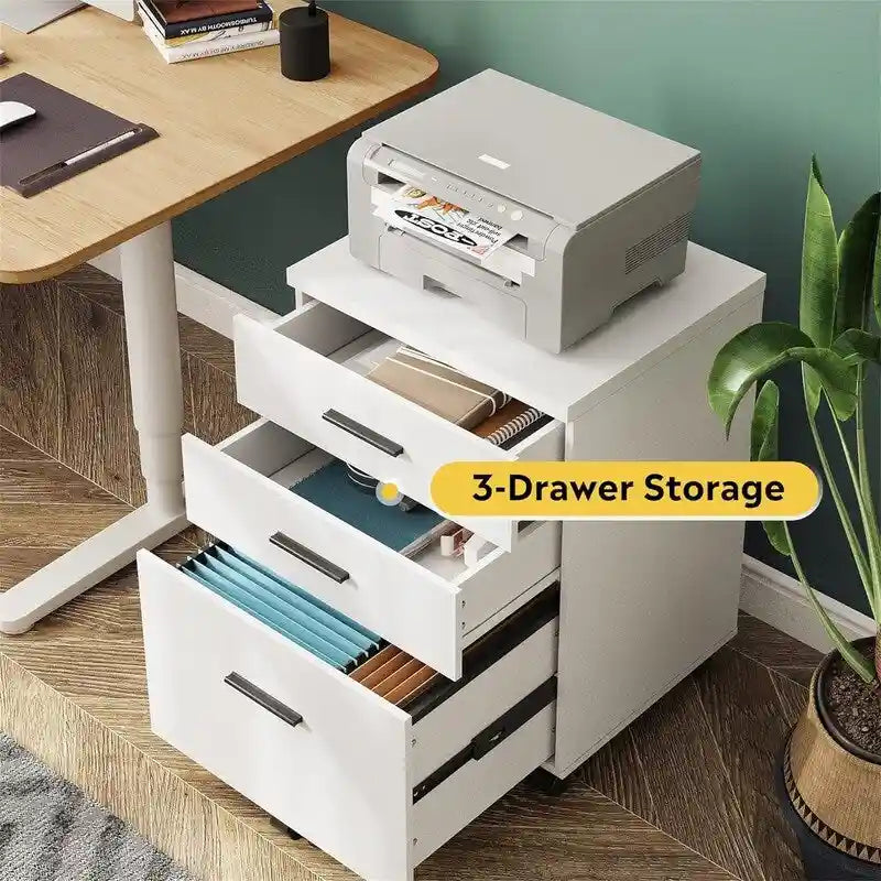 Classeur à 3 tiroirs - 15,4 cm (P) x 18,5 cm (L) x 25,6 cm (H)