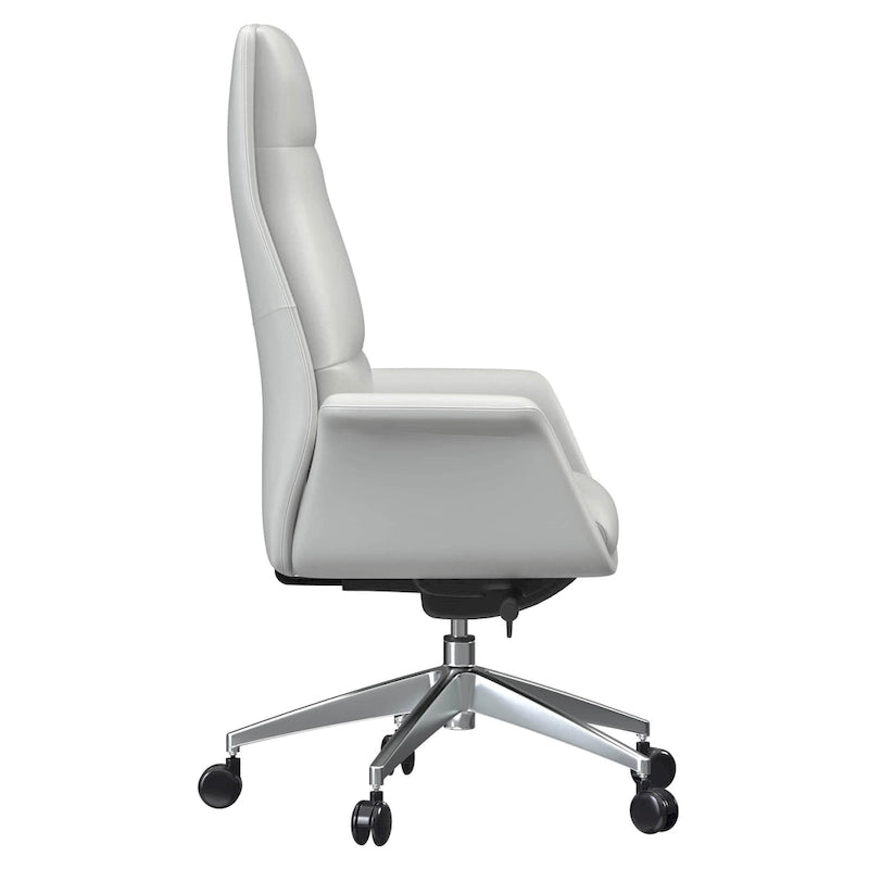 Fauteuil de bureau Summit en cuir à dossier haut, pivotant et inclinable