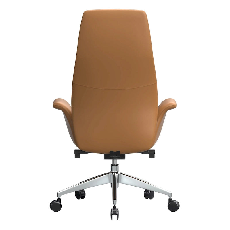 Fauteuil de bureau Summit en cuir à dossier haut, pivotant et inclinable