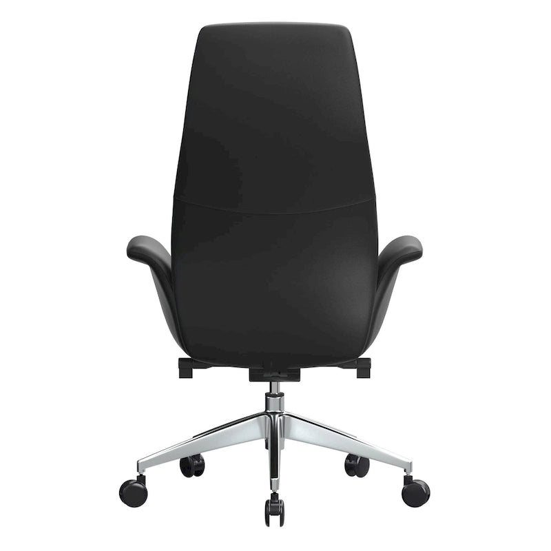 Fauteuil de bureau Summit en cuir à dossier haut, pivotant et inclinable