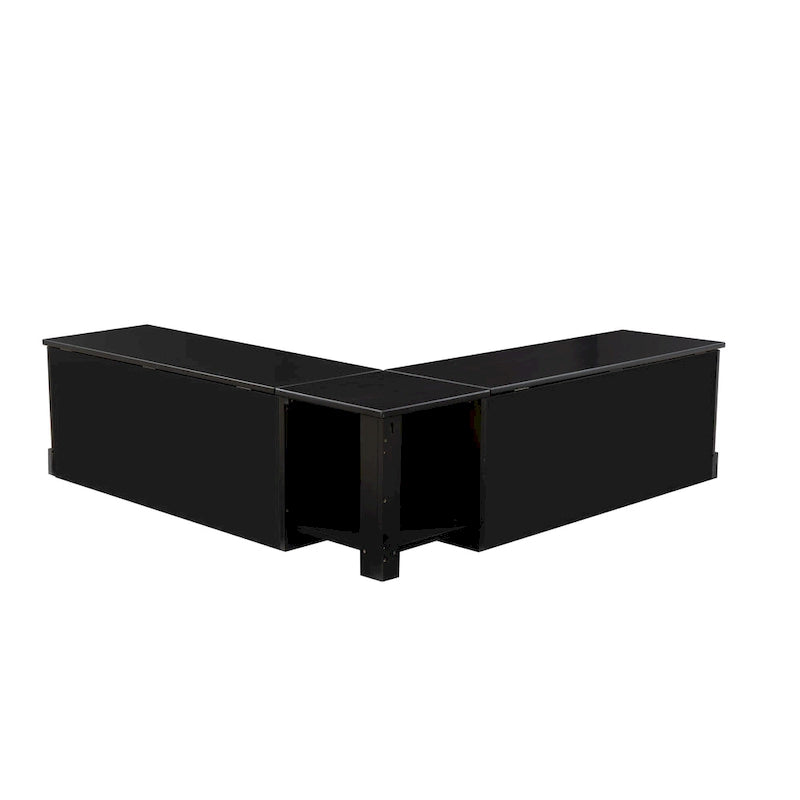 Ensemble de coussins Josie Black Nocker en bois sans dossier