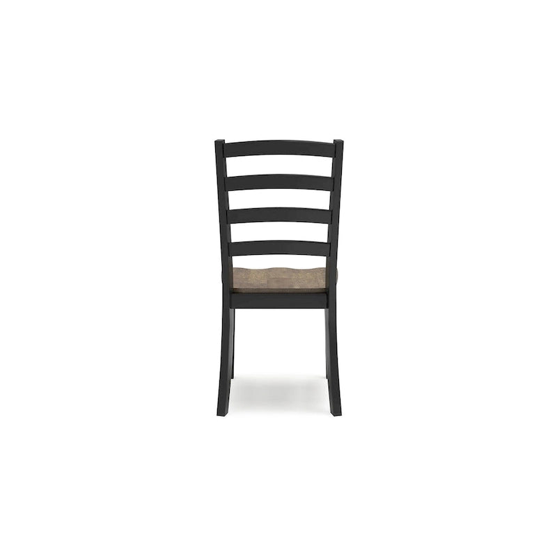 Chaise de salle à manger marron/noir Signature Design by Ashley Wildenauer - 48 cm (L) x 59 cm (P) x 99 cm (H)