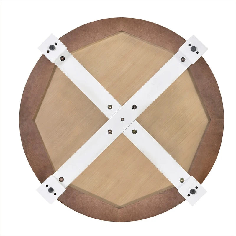Ensemble de table à manger rustique de style ferme, 5 pièces, hauteur comptoir