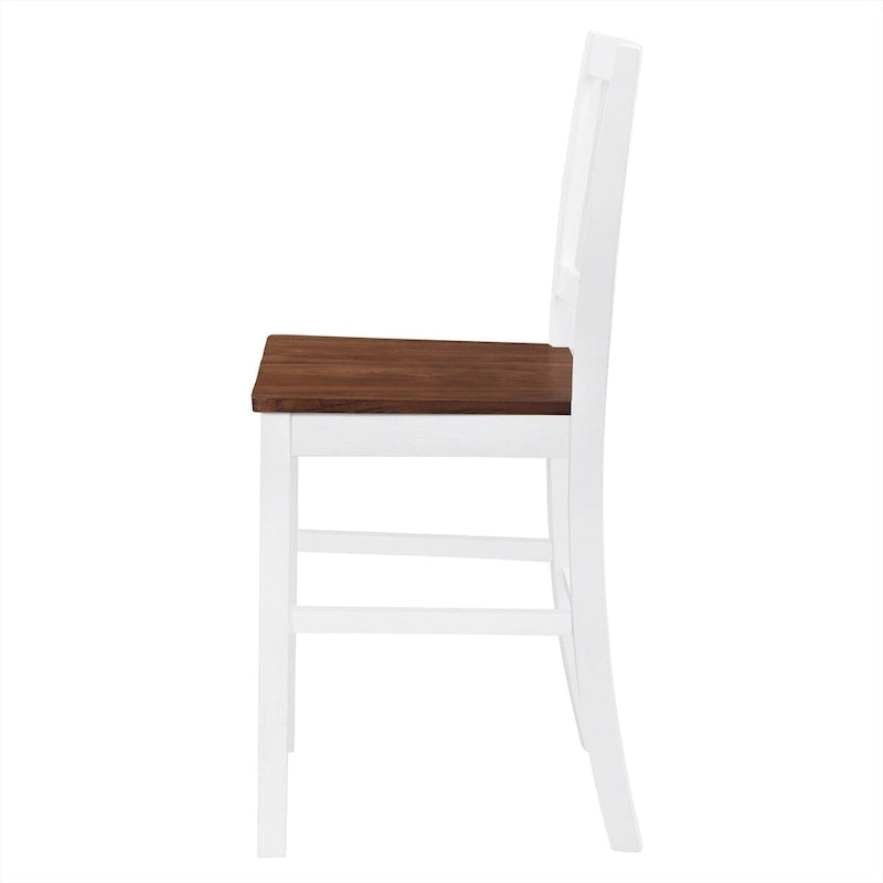 Ensemble de table à manger rustique de style ferme, 5 pièces, hauteur comptoir